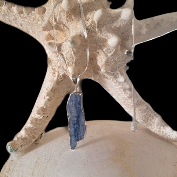 Hand Crafted Jewelry - Kyanite Pendant on .925 16"chain